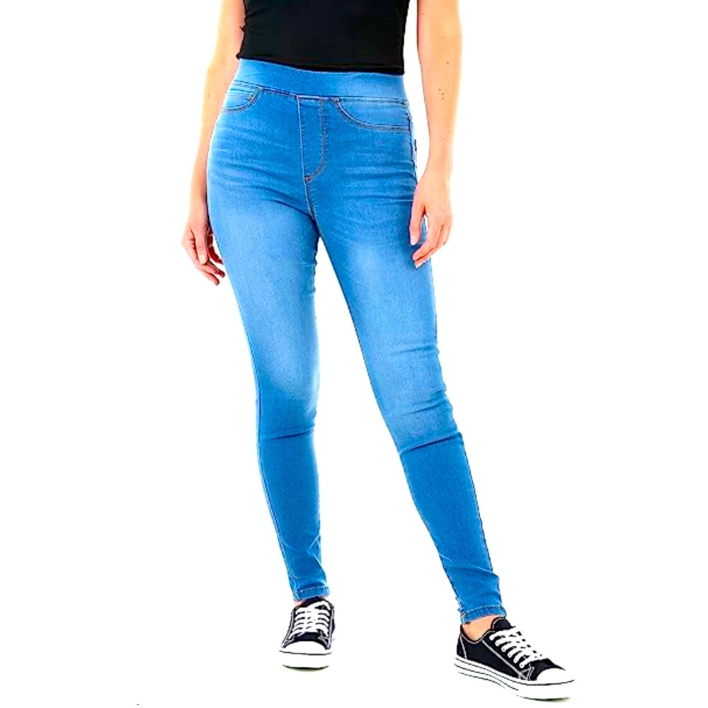 Kenneth Cole, women's pull on, denim Jean , high waist, stretch